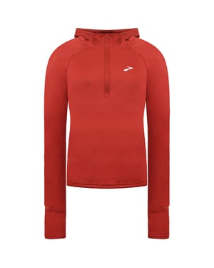 Brooks Notch Thermal 2.0 Womens Red Running Hoodie