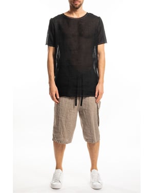 Takeshy Kurosawa T-shirt Lino Herr Svart