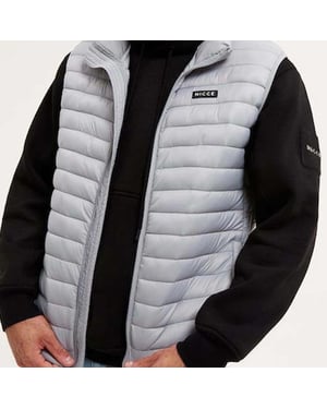 Nicce Maidan Mens Stone Grey Gilet