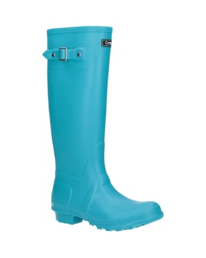 Cotswold Sandringham Buckle-Up Womens Wellington Boots (Turquoise)