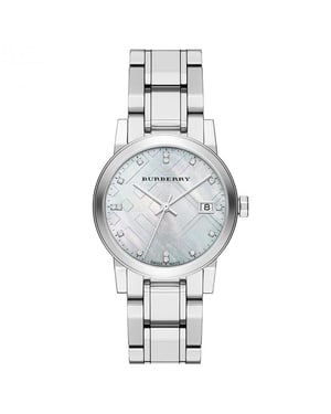 Burberry BU9125 The City Zilveren Wijzerplaat Vrouwenhorloge