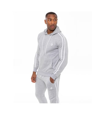 Mens Pullover Striped Hoodie