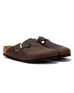 Birkenstock Boston Oiled Nubuck Leather Unisex Clogs