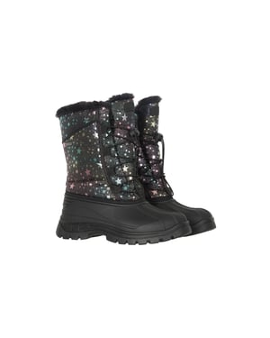 Mountain Warehouse Kinderen/Kinderen Whistler Adaptive Stars Sneeuwschoenen (Jet Zwart)