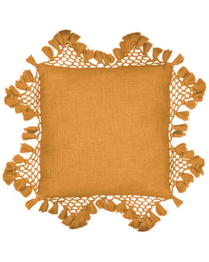 Yard Anko Macrame Tasselled Feather Filled Cushion