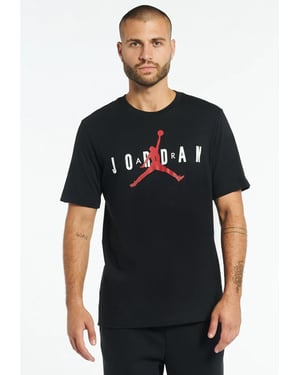 Nike Air Jordan Mens T Shirt in Black