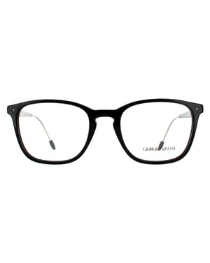 Giorgio Armani Rectangular Mens Black Glasses Frames