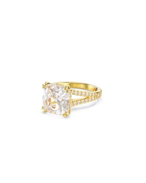 Swarovski 'Stilla' Vrouwelijke Vergulde Metalen Ring - Goud 5693501