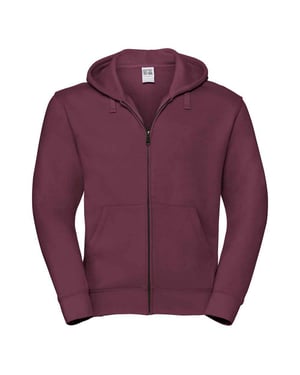 Russell Mens Authentic Hooded Sweatshirt (Burgundy)