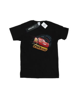 Disney Dames/Dames Cars Bliksem McQueen Katoenen Vriendje T-shirt (Zwart)