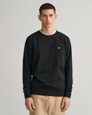 GANT Mens Regular Fit Shield Logo Crew Neck Sweatshirt