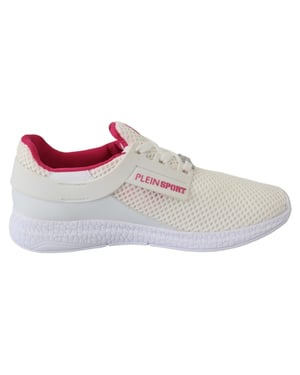 Plein Sport Women's White Polyester Runner Becky Sneakers Shoes