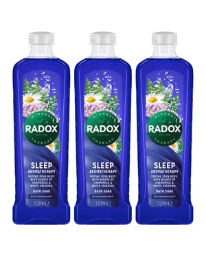 Radox Mineral Therapy Bath Soak Sleep Aromatherapy w/ DreamScentz Fragrance 3x1L