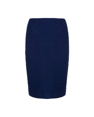 Gebreide jacquard kokerrok