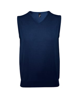 SOLS Mens Sleeveless V Neck Sweater Vest (Navy)