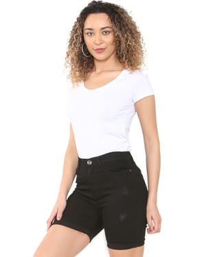 Enzo | Denim Shorts - Zwart