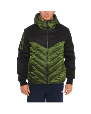 Padded jacket with hood AMF21275 man