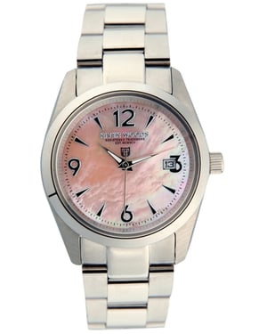 River Woods Womens Mother Of Pearl Watch