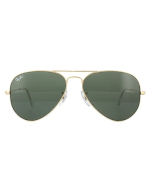 Ray-Ban Sunglasses Aviator 3025 W3234 Gold Green