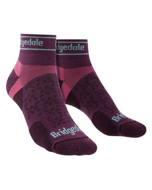 Bridgedale - Dames Sport Ultralichte Merino Lage Sokken - Damson