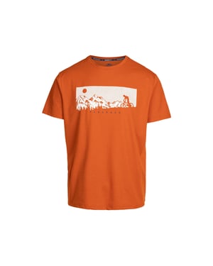 Trespass Heren Nellow Biker T-Shirt (Verbrande oranje mergel)
