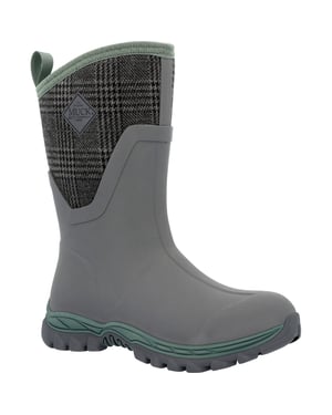 Muck Laarzen Arctic Sport II Neopreen Grijs/Plaid Wellington Laarzen
