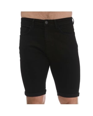 Men's Duck and Cover Zeki Denim Shorts in Black