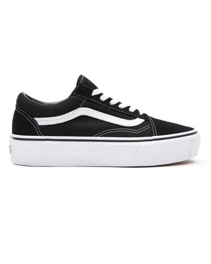 VANS Platform Old Skool Shoes Black/White