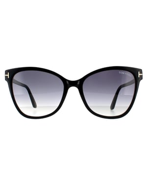 Tom Ford zonnebril ANI FT0844 01B Shiny Black Gray Gradient