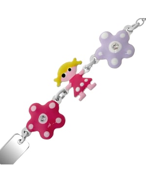 Orphelia 'Dahlia' Kinderen 925 Sterling Zilveren Armband - Zilver ZA-7147