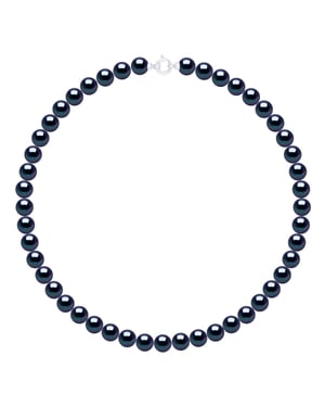 Necklace Row Princess of Real Cultured Freshwater Pearls Round 8-9 mm