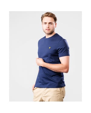 Lyle & Scott Tee SS Plain T-Shirt Blauw