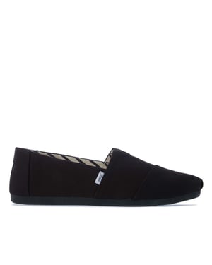 Butik För Toms Alpargata Canvas Herrskor Svart/Svart Espadriller