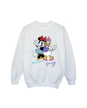 Disney Meisjes Minnie Mouse en Daisy Sweatshirt (Wit)