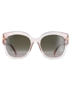 Jimmy Choo Butterfly Womens Transparent Rose Brown Gradient LEELA/S
