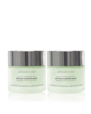 2 x Avokado + CBD | 8-timmars fuktfylld avokado sovmask 50 ml