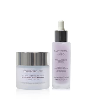 Dagkräm med hyaluronsyra + bakuchiol-serum