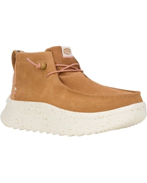 HEYDUDE Wendy Peak Hi Mocka Damstövlar Chestnut