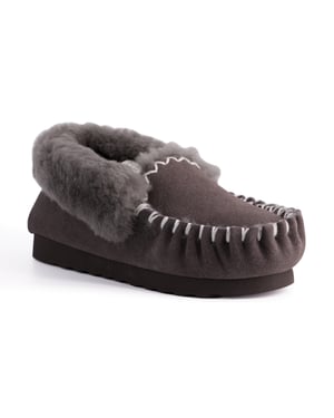 Aus Wooli Australia Hand Stitched Womens Sheepskin Moccasin