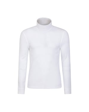 Mountain Warehouse Heren Meribel Katoenen Thermo Top (Wit)