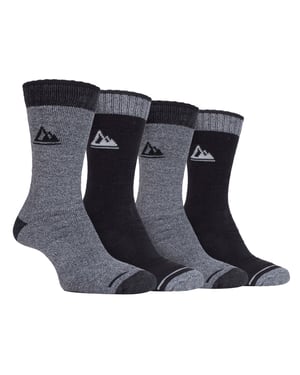STORM BLOC - 4 Pairs Mens Cushion Sole Hiking Work Boot Socks