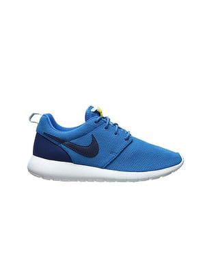 Nike Roshe One (GS) Lace Up Blue Synthetic Kids Running Trainers 599728 417