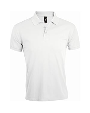 SOLS Heren Prime Pique Poloshirt met korte mouwen (Wit)