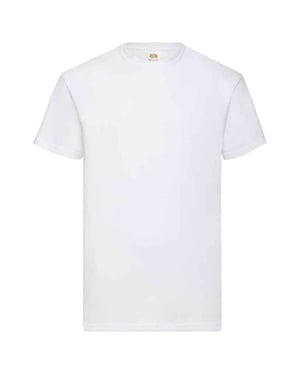 Fruit of the Loom Heren Valueweight T-Shirt (Wit)