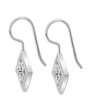 Orphelia Dames 925 Zilveren Dangle Oorbellen - Zilver ZO-5254