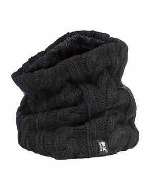 Heat Holders - Ladies Thick Cable Knit Fleece Lined Neck Warmer