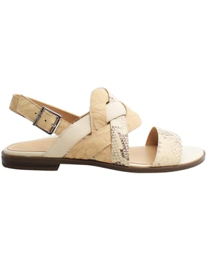Vionic Kendra Snake Womens Beige Sandals