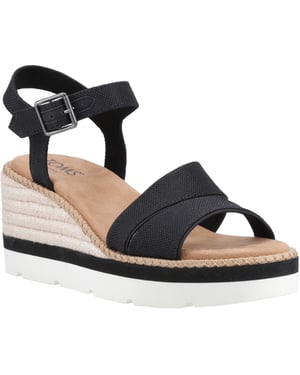 TOMS Darya Polyester Damessandalen Zwart