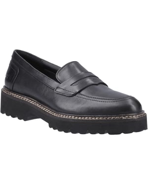 Pod Kenny Leather Women's Black Loafers