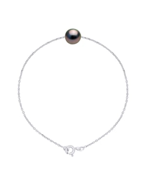 Bracelet Real Cultured Tahiti Pearl Round 8-9 mm